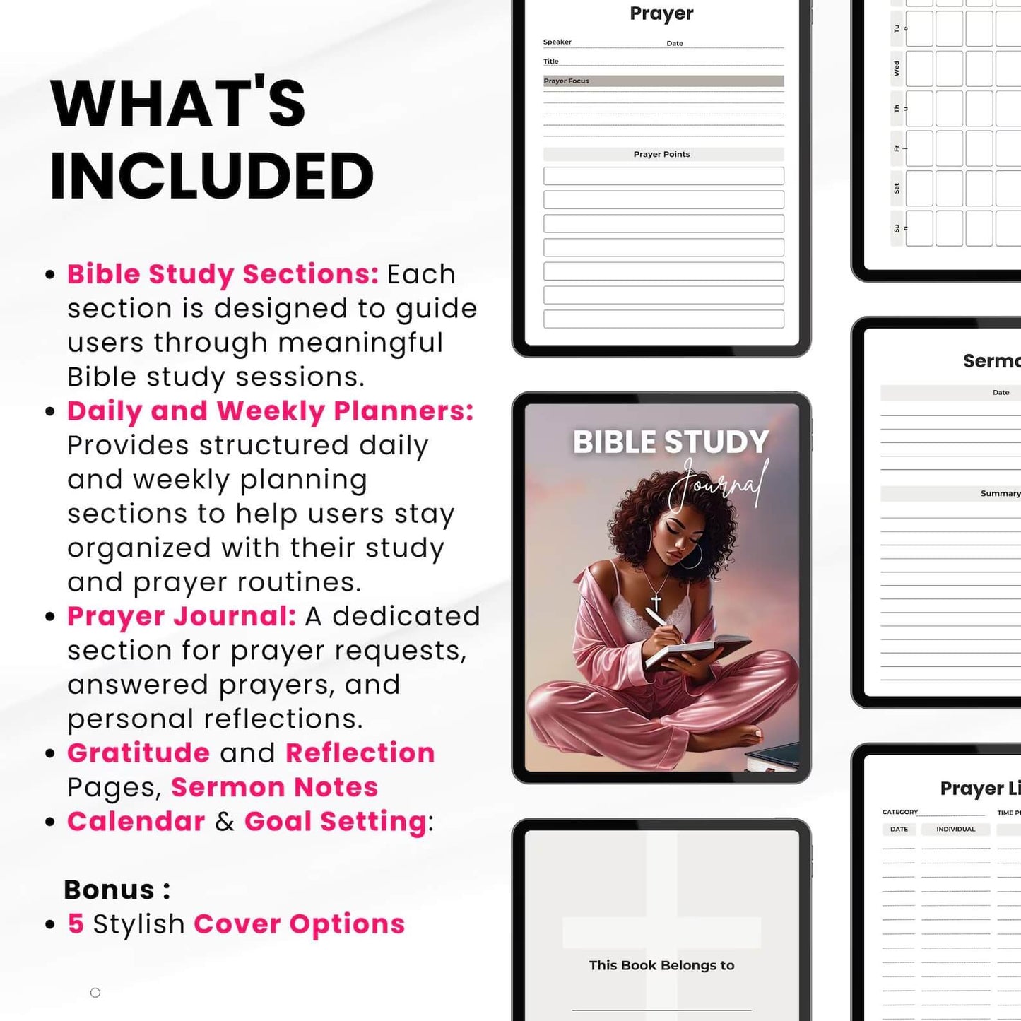 π Bible Study Journal with Resell Rights | PLR & MRR - Deepen Your Faith Journey!