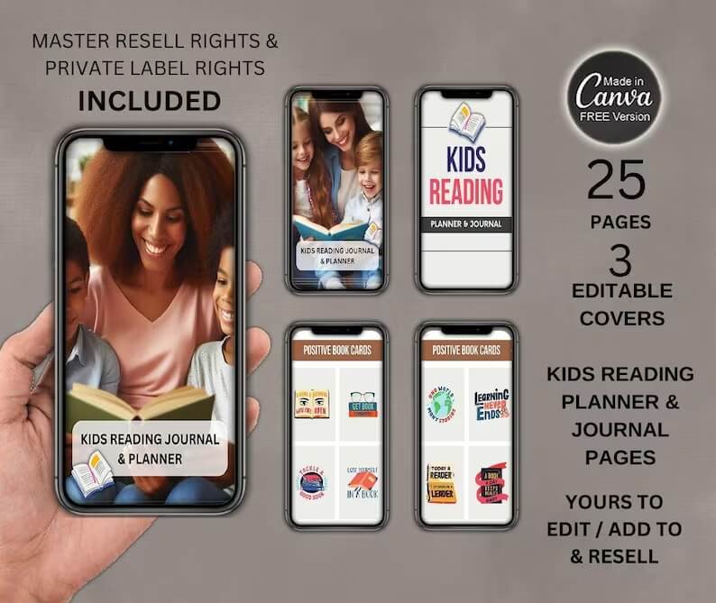 Kids Planners, & Journals with Resell Rights | Limited-Time Offer SALE!