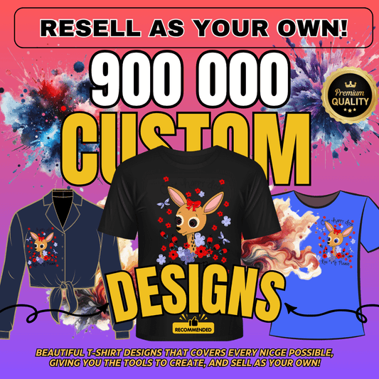 900,000 T-Shirt Designs (with Resell Rights!)