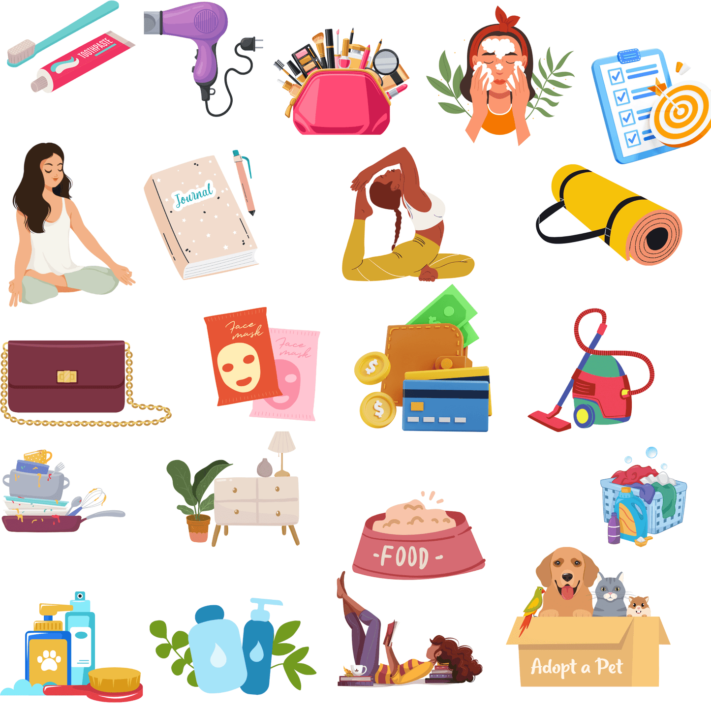 8000+ Digital Stickers For Planners, & Journals |Includes Resell Rights