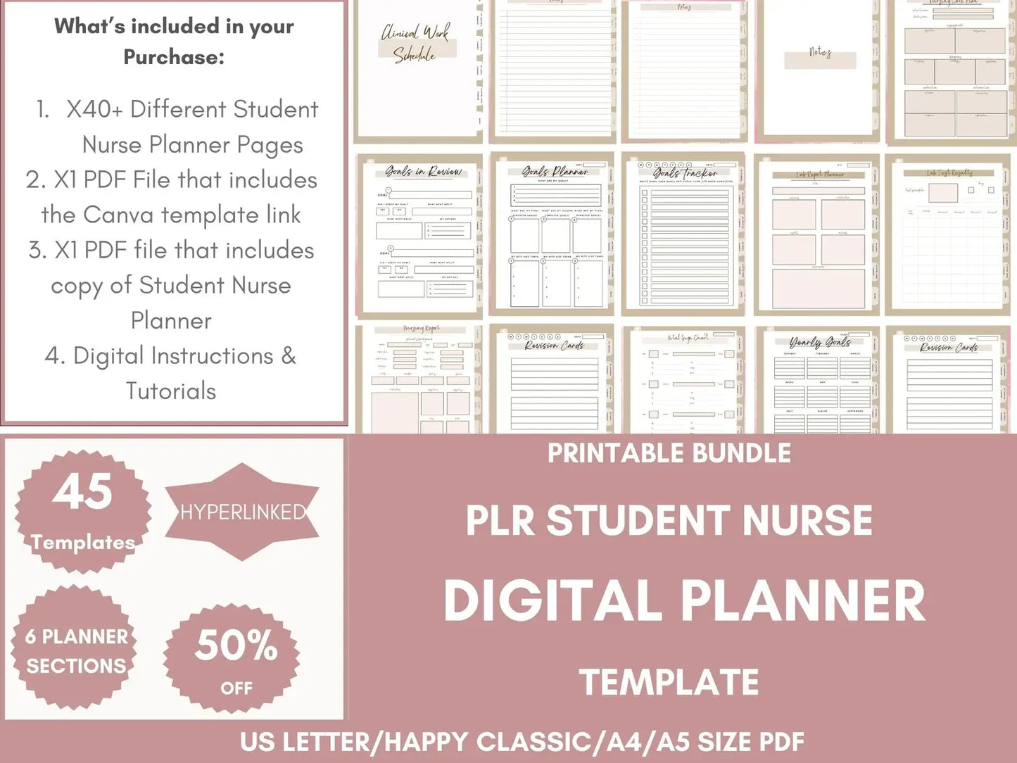 Nursing School Planners with Resell Rights